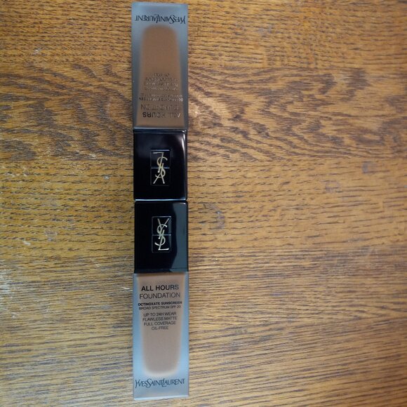 NIB Lot of 2 YSL All Hours Foundation B80 Chocolate .84oz each - Picture 15 of 16